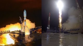 Soyuz21b launches GLONASSM satellite [upl. by Norwood]