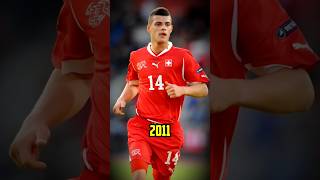 Granit Xhaka Evolution granitxhaka xhaka football soccer evolution shorts shortvideo [upl. by Baiss]