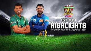 Bangladesh vs Sri Lanka Highlights  1st ODI  Sri Lanka tour of Bangladesh 2024 [upl. by Esinwahs]