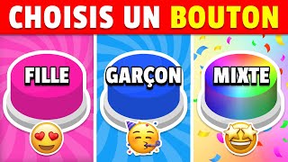 FILLE vs GARÇON vs MIXTE 👧🏻🧑🏻🌈 Choisis un BOUTON [upl. by Derf]