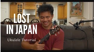 Lost In Japan  Shawn Mendes Ukulele Tutorial [upl. by Le]