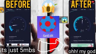 Setedit Settings For Boosting Network Speed  20 MS Speed Guaranteed 100 Working [upl. by Yenmor897]