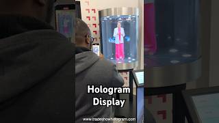 3 ft tall Virtual presenter hologram at a trade show exhibit hologram holographic [upl. by Cirde]