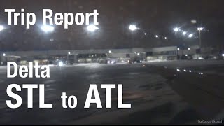 TRIP REPORT  Delta Airlines MD90 St Louis to Atlanta [upl. by Thom970]