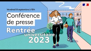 Conférence de presse de rentrée universitaire 2023 [upl. by Niraa]