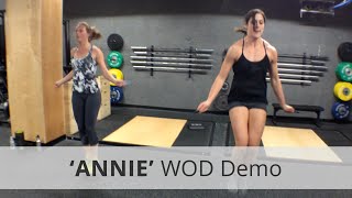 quotANNIEquot CrossFit WOD Demo  533 Rx [upl. by Kosaka]