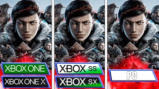 Gears 5  One  OneX  Series S  Series X  PC  Campaign Graphics Comparison amp FPS [upl. by Davison]