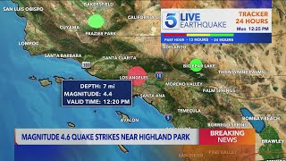 44 magnitude earthquake rattles Los Angeles and beyond [upl. by Brotherson]