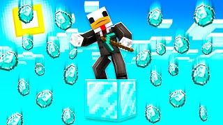 SOPRAVVIVO SOPRA UN SOLO BLOCCO DI DIAMANTE  Minecraft ITA [upl. by Necyrb464]