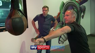 Jamie Carragher vs Graeme Souness  Boxing challenge [upl. by Eerac]