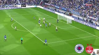 Rangers v Aberdeen  Scottish Premiership 202324  Highlights PES 21 [upl. by Brag533]