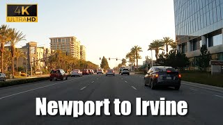 Newport Beach to Irvine California  Jamboree road  4K Driving Tour [upl. by Carolyn]