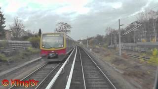 Führerstandsmitfahrt SBahn Berlin Teltow Stadt  Gesundbrunnen S25 BR481 [upl. by Antsirhc103]