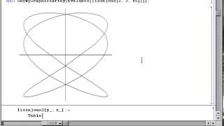 Oscilloscope Week 2 Part 8 Lissajous Mathematica [upl. by Kirimia]