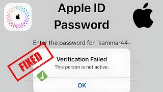 Apple ID Verification Failed How to Fix quotThis Person is Not Active Apple IDquot Error [upl. by Clova]