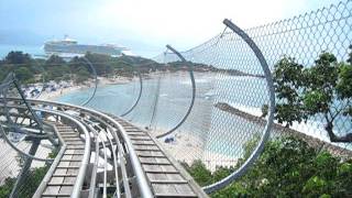 Labadee Haiti bobsled ride Royal Caribbean Cruise 92010 [upl. by Haodnanehs]