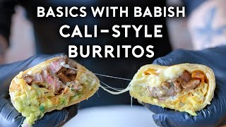 California Style Burritos  Basics with Babish [upl. by Malvina576]