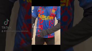 Barcelona 2122 3RD Kit UCL Version footballstorepakistan footballshirts barcelona ucl football [upl. by Cleavland]