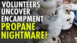 Seattle Volunteers REMOVE Over 80 Hazardous Propane Tanks from Homeless Encampment [upl. by Lightfoot]