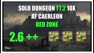 ALBION ONLINE SOLO DUNGEON T72 10X AT CAERLEON RED ZONE [upl. by Analrahc862]