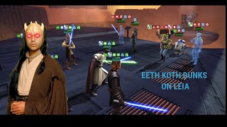 Eeth Koth Datacron is Busted vs GL Leia [upl. by Kean]