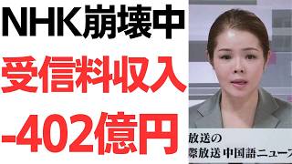 【絶賛崩壊中】NHKの受信料収入が402億円減少！契約は半年で27万件減！未収168万件！受信料収入でかなえたい NHK…って何を？NHKに対する国民の本音徹底紹介！ [upl. by York]