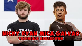 Nicky Ryan x Mica Galvao Deep Dive Analysis  BTeam JiuJitsu [upl. by Ramunni]