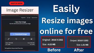 Resize Your Photos Online for Free in Minutes  Best Free Tools to Resize Photos Online Easily [upl. by Annoeik994]