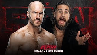 Raw 54 Cesaro vs Seth Rollins 1c for the Intercontinental Championship [upl. by Cyprian]