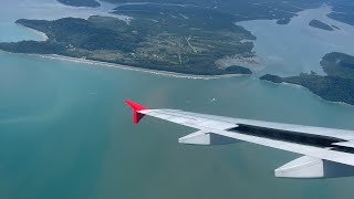 Airasia flight FD3140 landing to Ranong Airport 25092022 [upl. by Maible]