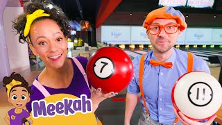 Blippi and Meekah Go Bowling  BlippiampMeekah Full Episodes  Educational Videos for Kids [upl. by Yolande]