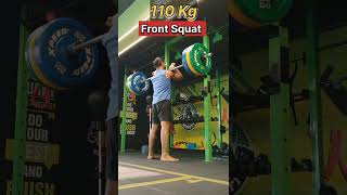 110 kg Front Squat 1 Rep frontsquat squat [upl. by Carlota]