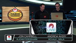 OddsShark Live March Madness Round 1 Betting Odds and Picks Day 1 [upl. by Herzen]