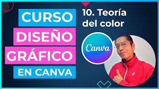 Curso DISEÑO GRÁFICO en CANVA  10 Teoría del color [upl. by Obediah]