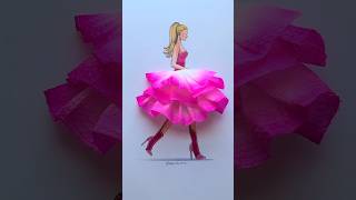 DiY Paper Towel Skirt 🎀 art artwork artist fashion style design painting drawing craft [upl. by Ashlie]