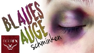 Blaues Auge schminken  TigerFX [upl. by Annohsak403]