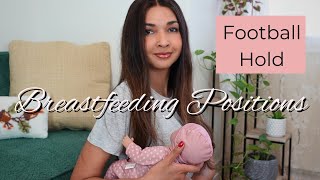 Breastfeeding Football Hold  Breastfeeding Education  Breastfeeding Positions [upl. by Enutrof]