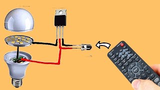 How I Turned the LED bulb into a Remote Controlled using TV Remote ss Switch  Science Project [upl. by Kcirdek]