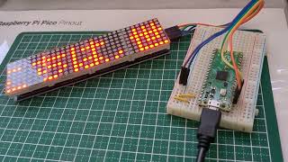 Raspberry Pi PicoMicroPythonでLEDドットマトリックス美咲フォント [upl. by March292]