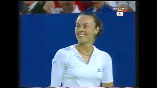 Martina Hingis vs Nicole Pratt  Hopman Cup 2001 SUI vs AUS Highlights  Perth Australia [upl. by Killian]