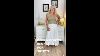 BEST SHOES FOR SUMMER SKIRTS  DOS AND DONTS [upl. by Blakeley498]