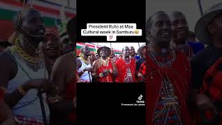 Maasai Culture🔥💃🏽 Ruto PresidentOfKenya duet [upl. by Weasner730]