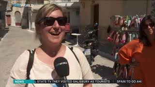 Greek tourism impacted by refugee crossings [upl. by Brace]