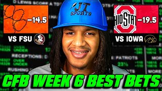 JTs Week 6 College Football Best Bets ClemsonFSU IowaOhio State PittUNC [upl. by Burner164]