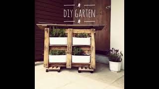 DIY Idee Vertikaler Garten aus Paletten  Upcycling [upl. by Atinev]