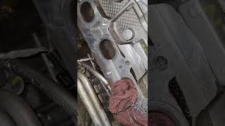 2016 chrysler 200 exhaust manifold replacement and helicoil repair [upl. by Latrena]