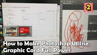 How to Make Adobe Photoshop Illustrator Utilise PC Graphic Card GPU Radeon In Windows 10 MSI Bravo [upl. by Natye]