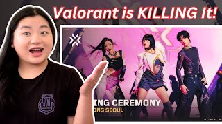 KISS OF LIFE Mark Tuan and more  2024 VALORANT Champions Opening Ceremony REACTION [upl. by Eran]