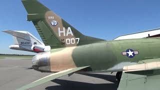 F100D Super Sabre At The Valiant Air Command Warbird Air Museum [upl. by Pampuch517]