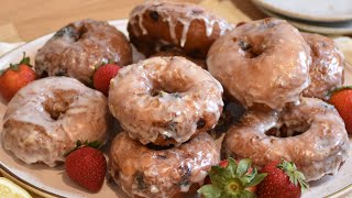 Strawberry Lemonade Buttermilk Donuts Recipe [upl. by Abbate]